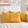 FDTERN 2er Set Gelb Kordsamt Kissenbezug 40x60CM Weich Moderne Dekorative Kissenbezüge Kissenhülle Dekokissenbezug Sofakissen Dekokissen Boho Herbst Deko für Sofa Schlafzimmer Wohnzimmer Balkon