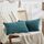 FDTERN 2er Set Blaugrün Kordsamt Kissenbezug 35x60CM Weich Moderne Dekorative Kissenbezüge Kissenhülle Dekokissenbezug Sofakissen Dekokissen Boho Deko für Sofa Schlafzimmer Wohnzimmer Balkon