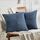 FDTERN 2er Set Denim Blau Kordsamt Kissenbezug 70x70 Weich Moderne Dekorative Kissenbezüge Kissenhülle Dekokissenbezug Sofakissen Dekokissen Boho Deko für Sofa Schlafzimmer Wohnzimmer Bett
