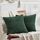 FDTERN 2er Set Dunkelgrün Kordsamt Kissenbezug 70x70 Weich Moderne Dekorative Kissenbezüge Kissenhülle Dekokissenbezug Sofakissen Dekokissen Boho Deko für Sofa Schlafzimmer Wohnzimmer Bett