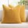 Slozzi 2er Set Kordsamt Kissenbezug Herbstdcko Ingwergelb 40x40 Kissenbezüge Kissenhülle Sofakissen Dekokissenbezug Couchkissen Weich für Sofa Schlafzimmer Wohnzimmer Balkon