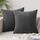 Slozzi 2er Set Kordsamt Kissenbezug Dunkelgrau 50x50cm Kissenbezüge Kissenhülle Sofakissen Dekokissenbezug Couchkissen Weich für Sofa Schlafzimmer Wohnzimmer Balkon