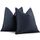 ZWJD Navy Kissenbezug 45x45 2er Set Chenille Kissenbezüge Sofakissen Kissenhüllen mit elegantem Design, weiche und luxuriöse dekorative Dekokissen für Couch, Bett und Heimdekoration