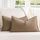 ZWJD Khaki Kissenbezug 30x50 2er Set Chenille Kissenbezüge Sofakissen Kissenhüllen mit elegantem Design, weiche und luxuriöse dekorative Dekokissen für Couch, Bett und Heimdekoration