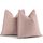 ZWJD Dusty Pink Kissenbezug 40x40 2er Set Chenille Kissenbezüge Sofakissen Kissenhüllen mit elegantem Design, weiche und luxuriöse dekorative Dekokissen für Couch, Bett und Heimdekoration