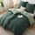 BEDSURE Bettwäsche 135x200 4teilig Salbeigrün/Dunkelgrün - Bettwäsche-Sets Bettbezug 135 x 200 cm 2er Set mit 2 Kissenbezüge 80x80 cm, Oeko-TEX Wendebettwäsche Bedding mit Reißverschluss