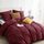 BEDSURE Bettwäsche 155x220 3teilig Weinrot - 1 Bettbezug 155x220 cm + 2 Kissenbezüge 80X80 cm, ÖKO-TEX Bettwäsche-Sets Rot Polyester Mikrofaser mit Reißverschluss