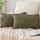 EMEMA Kissenbezug 40x60 cm Kordsamt Kissenbezüge Dekokissen Sofakissen Cord Kissenhülle Zierkissenbezug Kord Dekorative Weiche für Sofa Wohnzimmer Schlafzimmer 2er Set Olivgrün
