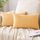 EMEMA Kissenbezug 30x50 cm Herbst Kordsamt Kissenbezüge Dekokissen Sofakissen Cord Kissenhülle Zierkissenbezug Kord Dekorative Weiche für Sofa Wohnzimmer Schlafzimmer 2er Set Helles-Gelb