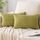 EMEMA Kissenbezug 30x50 cm Kordsamt Kissenbezüge Dekokissen Sofakissen Cord Kissenhülle Zierkissenbezug Kord Dekorative Weiche für Sofa Wohnzimmer Schlafzimmer 2er Set Grasgrün