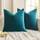MIULEE 2er Set Kissenbezug Kissenhülle Dekorative Dekokissen Sofakissen Quadrat Wurfkissenbezug mit Verstecktem Reißverschluss Sofa Schlafzimmer 22x22 Zoll 55x55 cm Türkis
