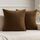MIULEE 2er Set Samt Soft Solid Dekorative Quadrat Wurf Kissenbezüge Set Kissen Fall für Sofa Schlafzimmer Schokoladenbraun 16 x 16 Zoll 40x40 cm
