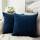 MIULEE 2er Set Kissenbezug Kissenhülle Dekorative Dekokissen Sofakissen Quadrat Wurfkissenbezug mit Verstecktem Reißverschluss Sofa Schlafzimmer 26x26 Zoll 65x65 cm Dunkelblau