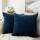 MIULEE 2er Set Kissenbezug Kissenhülle Dekorative Dekokissen Sofakissen Quadrat Wurfkissenbezug mit Verstecktem Reißverschluss Sofa Schlafzimmer 24x24 Zoll 60x60 cm Dunkelblau