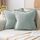 MIULEE 2er Set Kordsamt Kissenbezüge Samtkissen Weich Dekokissen Dekorativ Kissenbezug Modern Kissenhülle Sofakissen Zierkissen Couchkissen für Wohnzimmer Schlafzimmer Grau Grün 40x40 cm