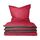 Schiesser Bettwäscheset Doubleface | Renforcé | 2-teilig | Zweifarbig | 100 % Baumwolle | Oeko-Tex® Made in Green Zertifiziert | Reißverschluss | 155x220cm + 80x80cm | Rot-Dunkelgrau