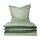 Schiesser Bettwäscheset Doubleface | Renforcé | 2-teilig | Zweifarbig | 100 % Baumwolle | Oeko-Tex® Made in Green Zertifiziert | Reißverschluss | 155x220cm + 80x80cm | Grün