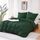 ATsense Bettwäsche 135x200 Baumwolle 2teilig, Stonewashed Bettwäsche-Sets Waldgrün Ähnlich wie Leinen, Oeko-TEX, Hypoallergen und Atmungsaktiv, 1 Bettbezug und 1 Kissenbezug 80x80