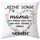 Shoppawhile Geschenke für Mama zum Geburtstag Muttertag Mama Geschenk Weiß Kissenbezug 45x45cm Muttertagsgeschenk Weihnachten Geschenk für Mütter