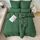 Amolavet Winter Bettwäsche 155x220 2teilig Set Dunkelgrün aus Gebürstetem Mikrofaser Winterbettwäsche 155x220 Bettbezug 155 X 220 + Kissenbezüg 80x80 Mit Reißverschluss für Einzelbett