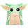 Jay Franco Star Wars The Mandalorian Grogu Baby Yoda Plüsch-Kuschelkissen - Superweiches 3D-Bettkissen für Kinderzimmerdekoration
