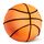 Amazon Basics Basketball Plüschtier Kissen, Sport-Style Spielzeug Stofftier für Bett oder Sofa, Kinderzimmer Deko, Orange