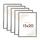 Wackadoo Bilderrahmen 15x20 Silber 5er Set Fotowand Fotorahmen aus leichtem Kunststoff mit Glas Picture frame Poster