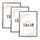 Wackadoo Bilderrahmen 13x18 Silber 3er Set Fotowand Fotorahmen aus leichtem Kunststoff mit Glas Picture frame Poster