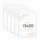 Wackadoo Bilderrahmen 15x20 Weiß 5er Set Fotowand Fotorahmen aus leichtem Kunststoff mit Glas Picture frame Poster