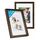 PHOTOLINI 3D Bilderrahmen zum Befüllen 21x30 A4 Eiche dunkel, 1,5 cm tiefer Objektrahmen mit Glas, 2x tiefer Bilderrahmen A4 21x30 Holz MDF mit Passepartout, dicker 3D Rahmen befüllbar für Gegenstände
