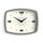 Jones Clocks® Movie wanduhr | Retro rechteckige uhr | 25 cm | Grau | Cooler designer-look im mid-century-stil für küche, wohnzimmer oder büro