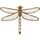 Kare Design Wandobjekt Dragonfly Mirror, Gold, 27x35x4 cm, Wandschmuck, Deko Objekt, Wohnaccessoire, Libellen Motiv, Verspiegelt, Wohnzimmer