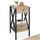 tectake® Industrial Möbel, Beistelltisch mit Schublade, Couchtisch mit Ablageflächen, Nachttisch schmal Schlafzimmer Deko,35 x 35 x 70,5 cm, Wohnzimmer Möbel - Industrial Holz hell, Eiche Sonoma