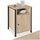 tectake® Nachttisch mit Ablage + Staufach, Nachtschrank, 40 x 42 x 60,5 cm, Beistelltisch, Deko Schlafzimmer, Deko Wohnzimmer Möbel, Blumenständer, Nischenschrank - Industrial Holz hell, Eiche Sonoma