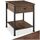 tectake® Nachttisch mit Schublade, 2 Ablagen, 40 x 40 x 55,5 cm, Couchtisch, Beistelltisch, Deko Wohnzimmer Möbel, Deko Schlafzimmer, Blumenständer, Nachtschrank - Industrial Dunkelbraun