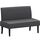 Yaheetech Küchensofa 2-sitzer Sitzbank Polstersofa aus Cordstoff Doppelsofa ohne Armlehnen Stoffsofa Loungesofa fürs Wohnzimmer/Eingangsbereich/Büro, Grau