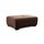 Cavadore Hocker Mavericco / Großer Polsterhocker in Lederoptik / Industrial Style / Passend zu Big Sofa und Ecksofa Mavericco / 108 x 71 x 41 cm (BxHXT) / Mikrofaser Dunkelbraun