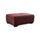 Cavadore Hocker Mavericco / Großer Sitzhocker in Lederoptik / Industrial Style / Passend zu Big Sofa und Ecksofa Mavericco / 108 x 71 x 41 cm (BxHXT) / Mikrofaser Rot (Bordeaux)