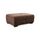 Cavadore Hocker Mavericco / XXL Fußhocker in Lederoptik / Industrial Style / Passend zu Big Sofa und Ecksofa Mavericco / 108 x 71 x 41 cm (BxHXT) / Mikrofaser Braun
