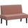 Yaheetech Küchensofa 2-sitzer Sitzbank Polstersofa aus Cordstoff Doppelsofa ohne Armlehnen Stoffsofa Loungesofa fürs Wohnzimmer/Eingangsbereich/Büro, Rosa