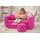Pro Cosmo umwandelbares Kindersofa – perfekt zum Spielen und Schlafen – mit Abnehmbarer Matratze, Kissen und Pouf – 98x168x59 cm – leicht und einfach zusammenklappbar - H3 Rosa - Teddybär mit Herz