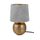 Reality Leuchten Tischleuchte Sophia R50821011, Keramik goldfarbig, Samtschirm grau oder goldfarbig, exkl. 1x E14, 16 cm