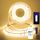 FUIQI COB LED Streifen 5m,warmweiß 2700K LED Streifen 24V Mit Adapter,Smart App und Fernbedienung Dimmbar LED Band,320LED/M,CRI>90,8mmbreit,geeignet für Schlafzimmer,Küchen,Schränke