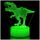 ZNZ 3D Lampe, LED Illusion Nachtlicht, 16 Farbwechsel 4 Models mit Remote & Smart Touch Stimmungslichter, Nachttischlampe Dinosaurier Geschenke für Männer Mädchen Jungen Kinder