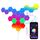 MeRGBW-Home 20 Pcs Hexagon LED Panels, Sechseck Gaming Deko LED Wandleuchte, Musik Sync, APP-Kontrolle, Fernbedienungen, Sechseck Waben Wall Lights Gaming Zubehör Hexa Lampe Smart Zuhause Wand Deko