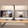 LOTTBUTY Doppelkopf Schreibtischlampe LED dimmbar,24W 80CM Homeoffice Tageslichtlampe Schreibtisch Lampe, Schwanenhals Büro Tischlampe schwarz, Augenschutz Monitorlampe,5 Farbmodi