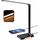BIENSER Schreibtischlampe LED Dimmbar - 560LM Bürolampe Desk Lamp mit 5 Farbmodi & 10 Helligkeitsstufen, 10W Schreibtisch Lampe mit Nachtlicht, USB-Anschluss, Memory-Funktion & Auto Timer - Schwarz
