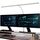 EYOCEAN Schreibtischlampe LED mit Gestensteuerung & Fernbedienung, Dimmbare Monitor Lampe 24W 80cm, Tageslichtlampe Schreibtisch für Homeoffice, Bürolampe mit Sockel, Tischlampe, Mattweiß