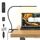 Mojimdo Schreibtischlampe 77 LED mit Fernbedienung [Beeindruckende Lichtleistung] 40CM Klemmlampe, 3 Farben & 5 Helligkeitsstufen, 360° Flexibel mit USB-Ladegerät