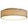 Zedelmaier Deckenlampe Stoff Rund 50cm E27x3 max.40W Deckenleuchte Taupe Stoffschirm Wohnzimmer Schlafzimmer Küche Flur Kinderzimmer Lampe Decke Lampenschirm